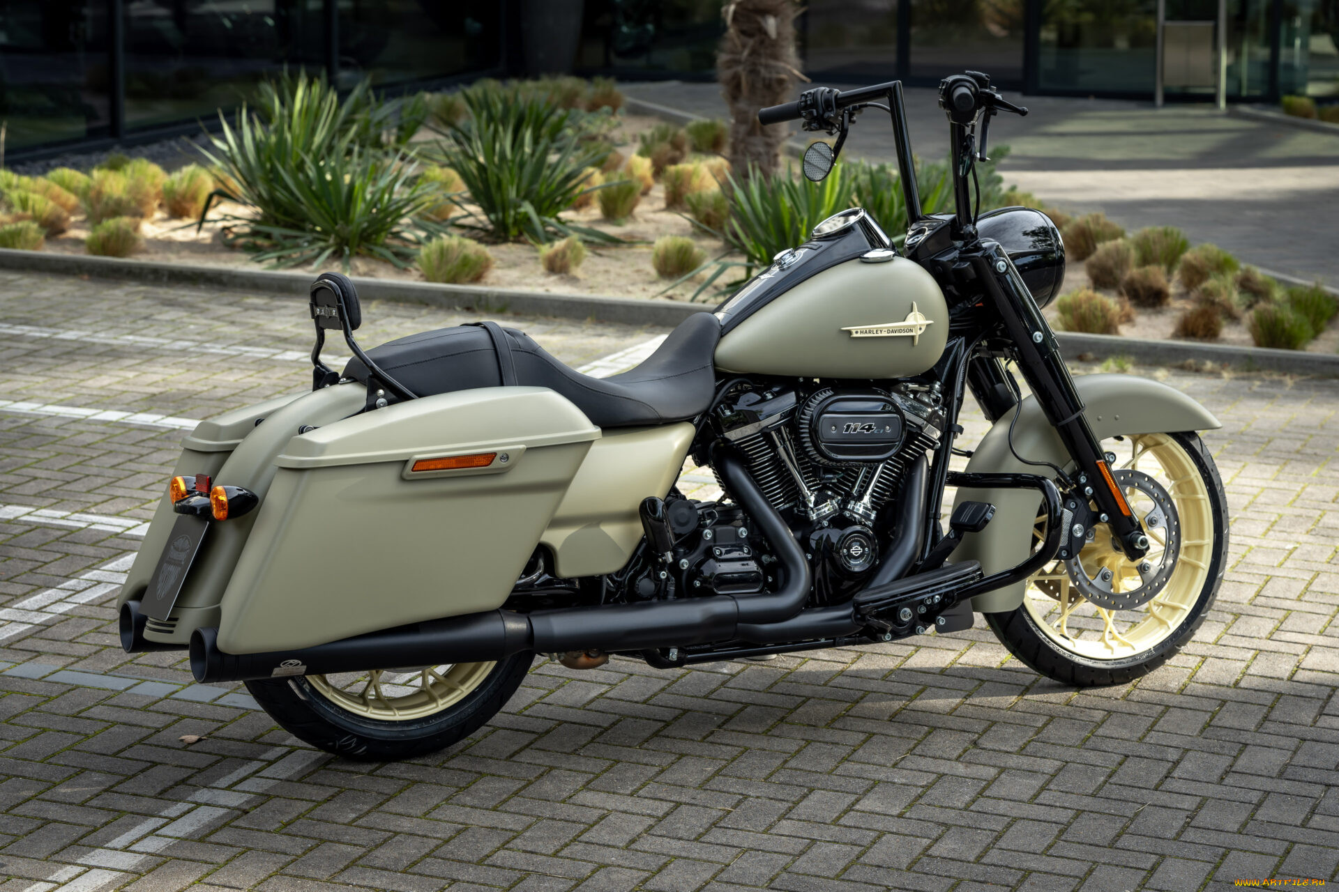 , harley-davidson, road, king, thunderbike, customized, captain, cruise
